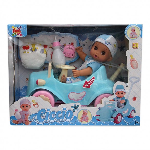 Κούκλα - Μωρό με Αυτοκίνητο & Ήχο