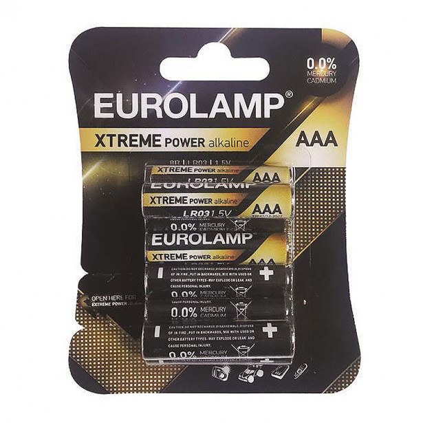 Μπαταρίες Αλκαλικές X-Treme Power AAA Eurolamp 147-24125