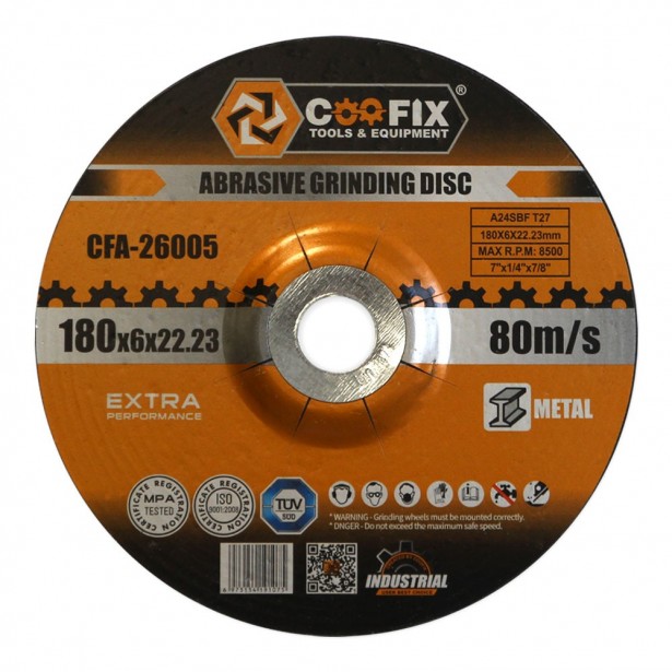 Δίσκος Λείανσης Μετάλλου Coofix CFA-26005 180mm
