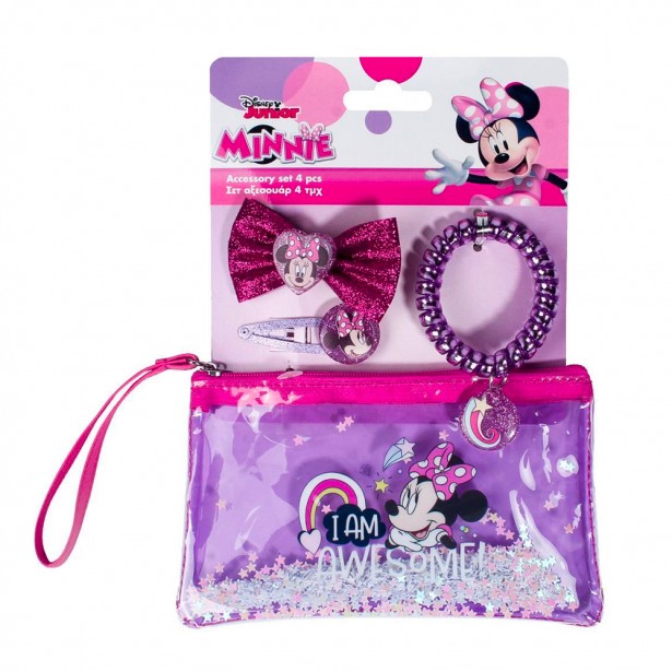 Σετ 4τμχ με Αξεσουάρ για Μαλλιά Minnie Mouse Disney 562937