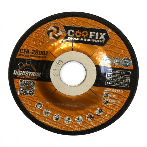 Δίσκος Λείανσης Μετάλλου & Ανοξείδωτου Χάλυβα Coofix CFA-26002 115mm
