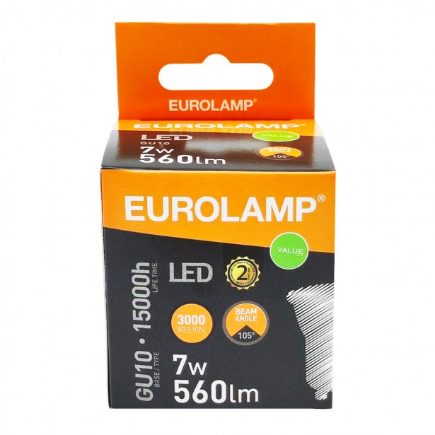 Eurolamp Λάμπα Led Value GU10 7W...