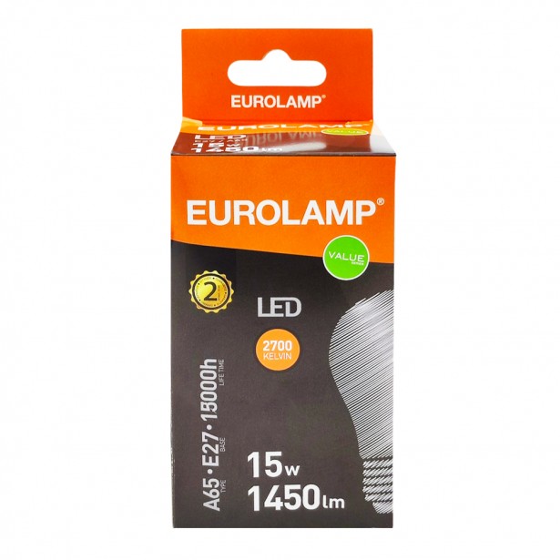Eurolamp Λάμπα Led Value 15W Ε27 2700K 220-240V 180-77033