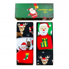 Χριστουγεννιάτικες Κάλτσες Green Christmas Gift Box 3 Ζευγάρια Νο 36-40