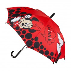 Ομπρέλα Αυτόματη με Μπαστούνι Κόκκινη Minnie Mouse Disney Cerda 0515