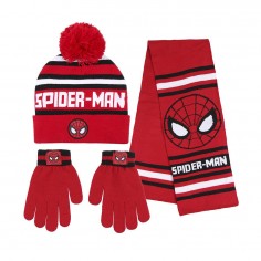 Σετ 3τμχ Σκουφάκι με Γάντια & Κασκόλ Spiderman Marvel Cerda 8059