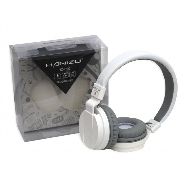 Ακουστικά Ενσύρματα Λευκά Hanizu HZ-890