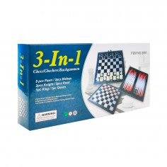Σκάκι-Τάβλι-Ντάμα Επιτραπέζιο 3 σε 1