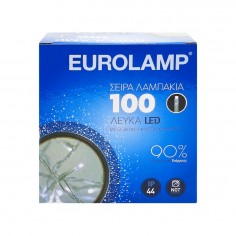 Λαμπάκια 100 Ψυχρό Λευκό Led Eurolamp 600-11321 3,6W