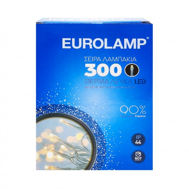 Λαμπάκια 300 Θερμό Λευκό Led Eurolamp 600-11324 8,4W