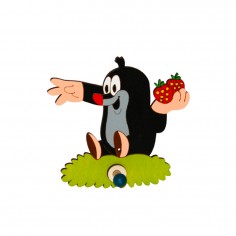 Ξύλινη Μονή Κρεμάστρα Ρούχων Little Mole With Strawberries Dodo 74033
