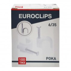 Ρόκα Στήριξης Λευκά Eurolamp 147-48010 6/35mm