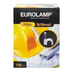 Ρόκα Στήριξης Λευκά Eurolamp 147-48012 8/35mm