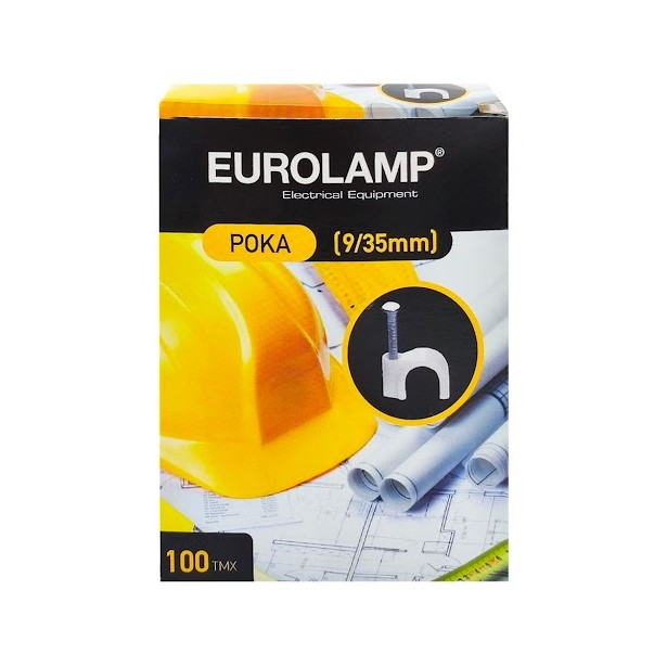 Ρόκα Στήριξης Λευκά Eurolamp 147-48013 9/35mm