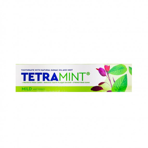 Οδοντόκρεμα Μέντα Ήπια Tetramint 65ml