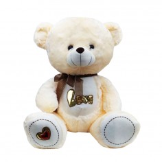Λούτρινη Αρκούδα με Χρυσή Επιγραφή Love Amek Toys 50cm