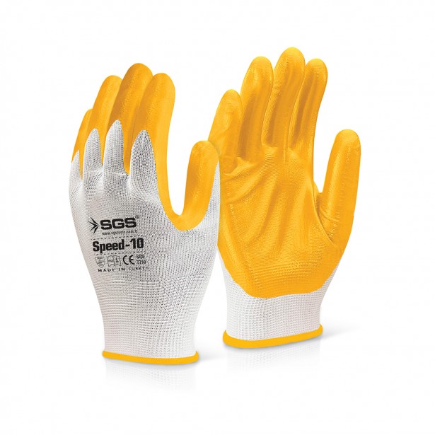 Γάντια με Επικάλυψη Νιτριλίου Speed-10 SGS 7710
