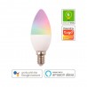 Λάμπα LED RGBW C37 Ε14 Smart Wifi Eurolamp 147-77902 6W 3,7x9,5cm