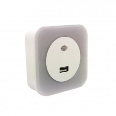 Φωτάκι Νυκτός LED Θερμό Λευκό USB Eurolamp 145-15060 1,5W