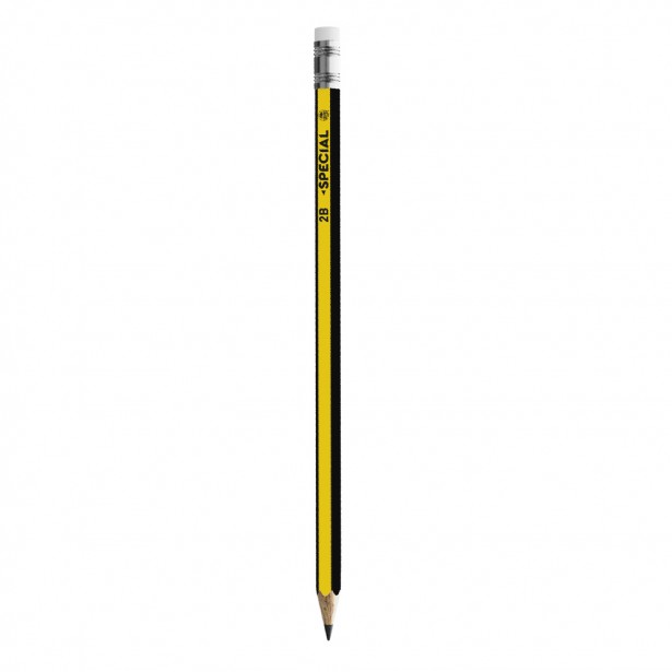 Μολύβι με Γόμα Κίτρινο