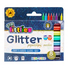 Σετ 8τμχ Μαρκαδόροι Ζωγραφικής Glitter The Littlies