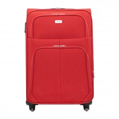 Βαλίτσα Υφασμάτινη Τροχήλατη Κόκκινη 73x46x32cm