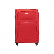 Βαλίτσα Υφασμάτινη Τροχήλατη Κόκκινη 56x36x26cm