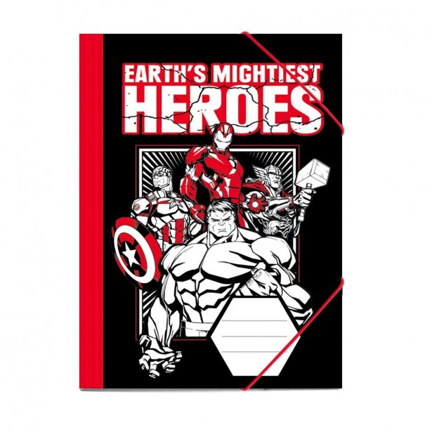 Φάκελος Χάρτινος με Λάστιχο Avengers 506053