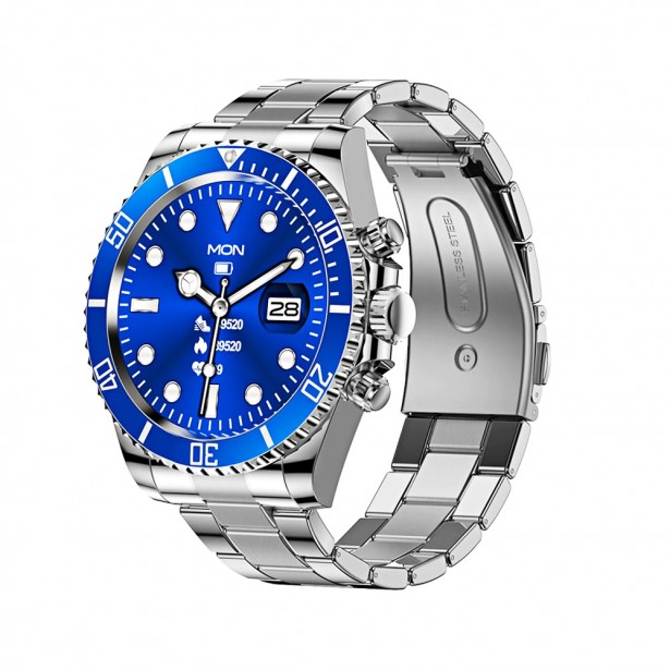 Smart Watch Μπλε - Ασημί AW 12 Pro