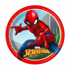 Σετ 8τμχ Πιάτα Χάρτινα για Πάρτυ Spiderman