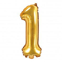 Μπαλόνι Μεταλλιζέ Αριθμός 1 Χρυσό