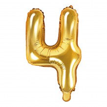 Μπαλόνι Μεταλλιζέ Αριθμός 4 Χρυσό