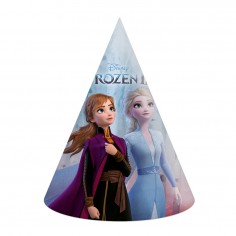 Σετ 6τμχ Καπέλα Κώνοι Χάρτινα για Πάρτυ Frozen II