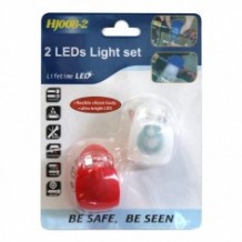 Σετ LED Φώτα Ποδηλάτου HJ0080-2 2τμχ