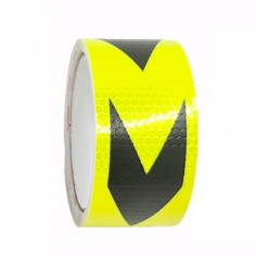 Ταινία Αυτοκόλλητη Ανακλαστική Κίτρινο - Μαύρο Maxeed 21825 5m