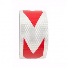 Ταινία Αυτοκόλλητη Ανακλαστική Κόκκινο - Λευκό Maxeed 21825 5m