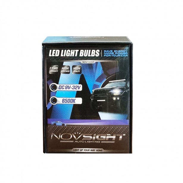 Σετ 2τμχ Λάμπες Αυτοκινήτου LED H11 Headlight Novsight 2x27,5W