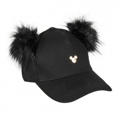 Καπέλο Jockey Mickey Mouse με Pom Pom Μαύρο Cerda