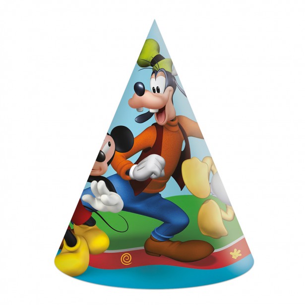 Σετ 6τμχ Καπέλα Κώνοι Χάρτινα για Πάρτυ Mickey Mouse