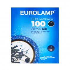 Λαμπάκια 100 Ψυχρό Λευκό Led Eurolamp 600-11110 7,2W