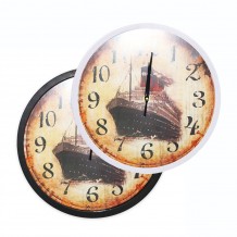Ρολόι Τοίχου Vintage Αναλογικό Σχέδιο Καράβι