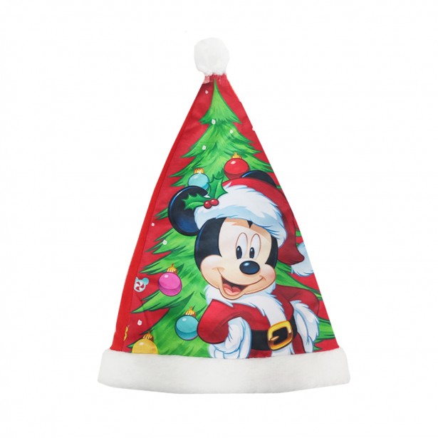 Σκουφάκι Χριστουγεννιάτικο με Pom Pom Mickey Mouse Disney Arditex