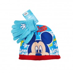Σετ 2τμχ Σκουφάκι με Γάντια Mickey Mouse Disney Arditex WD14754