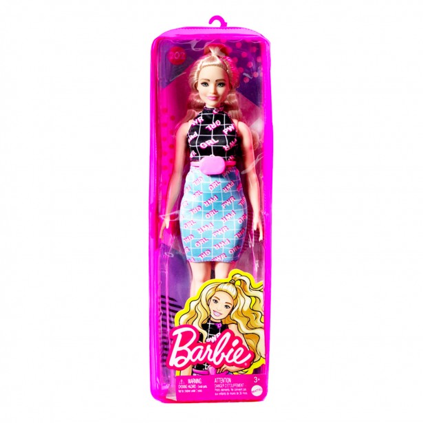 Κούκλα Barbie Fashionistas 202 με Φόρεμα Girl Power Mattel HJT01
