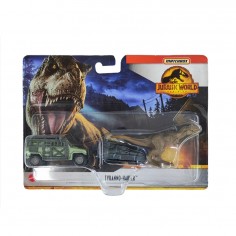 Σετ Όχημα & Δεινόσαυρος Tyranno - Hauler Jurassic World Mattel HBH89