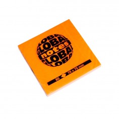 Σετ 80τμχ Χαρτάκια Σημειώσεων Αυτοκόλλητα Πορτοκαλί