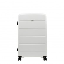Βαλίτσα Σκληρή Τροχήλατη Λευκή Enda 56x26x36cm