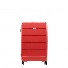 Βαλίτσα Σκληρή Τροχήλατη Κόκκινη 50x32x22cm