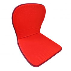 Μαξιλάρι Καρέκλας με Ρέλι & Πλάτη Κιθάρα Κόκκινο Fiber