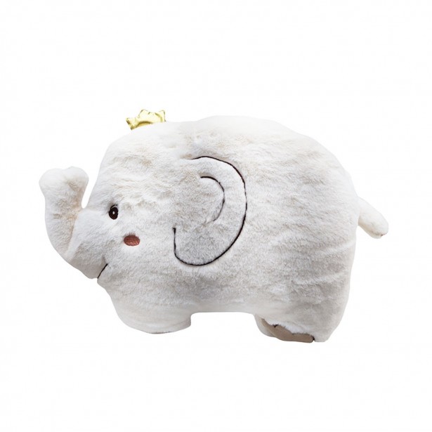 Μαξιλάρι Ελέφαντας Λευκό Amek Toys 20cm